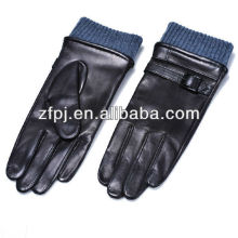 Meilleure vente mode homme moto gants en cuir véritable